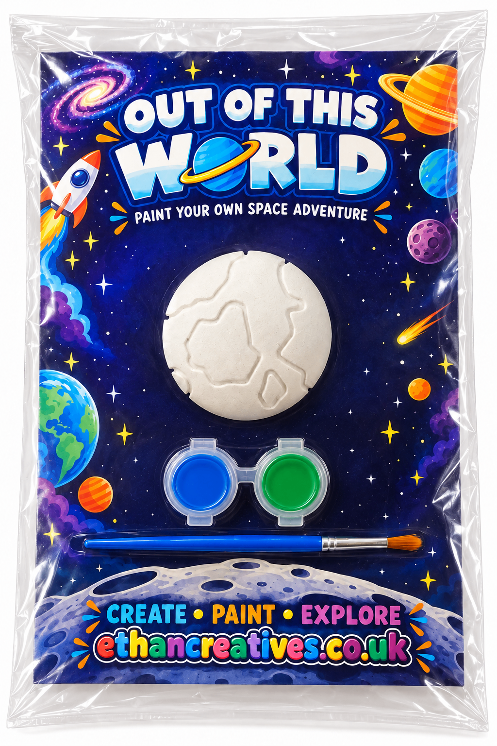 Out of This World Planet Paint Your Own Plaster Kit